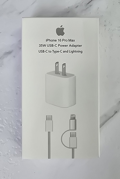 IPhone 16 Pro Max 35W USB-C Power Adapter to Type-C and Lightning