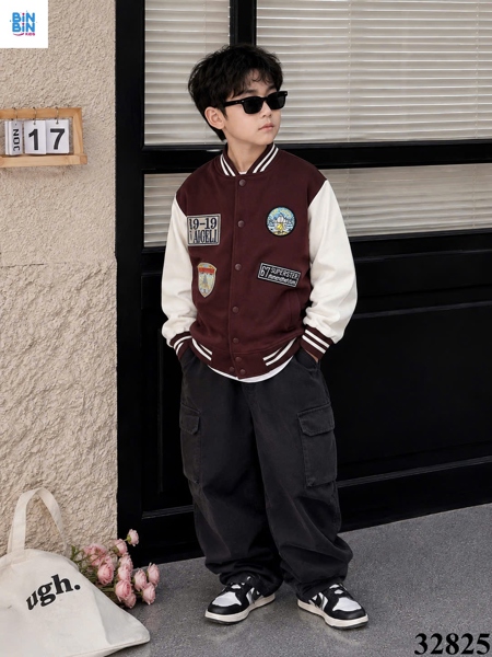 32825-Áo Khoác Bomber Chữ Super