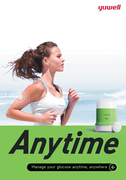 Bộ theo dõi đường huyết liên lục Continuous Glucose Monitoring Systems Anytime 5Pro
