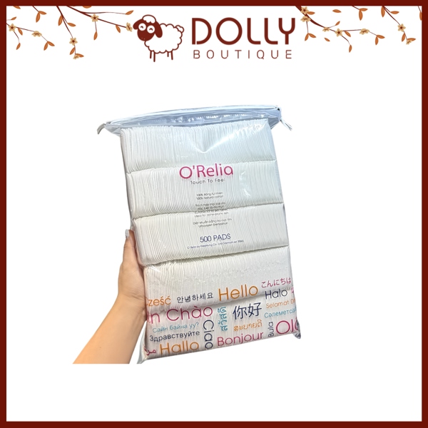 Bông Tẩy Trang O’Relia Cotton Pads Miếng Vuông Mềm Mịn 500 Miếng