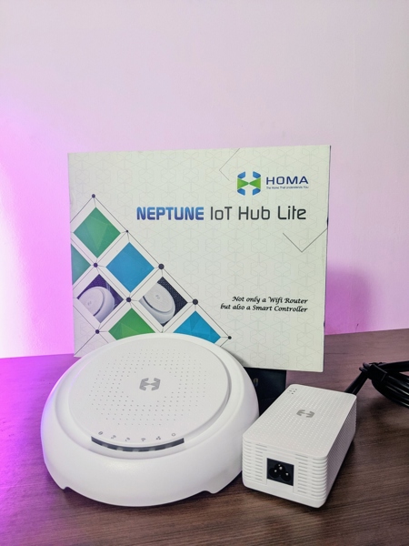 Bộ Phát Wifi Ốp Trần HOMA NEPTUNE IOT HUB Lite HM-HUB-120 (3 băng tần chuẩn AC3000, 200 user)(FV)(1Y)(DV50)