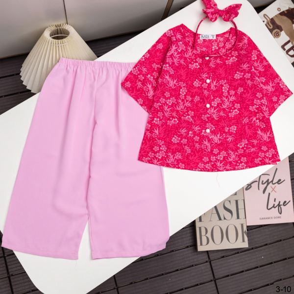 BG BÀ BA GẤM QUẦN MÀU KÈM PHỤ KIỆN CÀI SIZE 4-14,R6