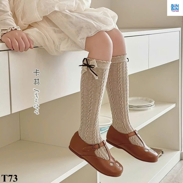 T73 Tất BE đậm nơ ren