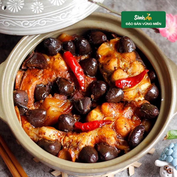 Trám nếp om thịt ba chỉ lợn bản 400g