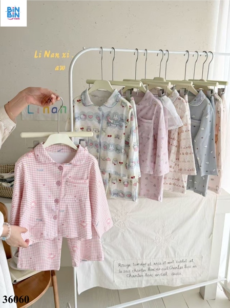 36060 Set pyjama melody cute hồng