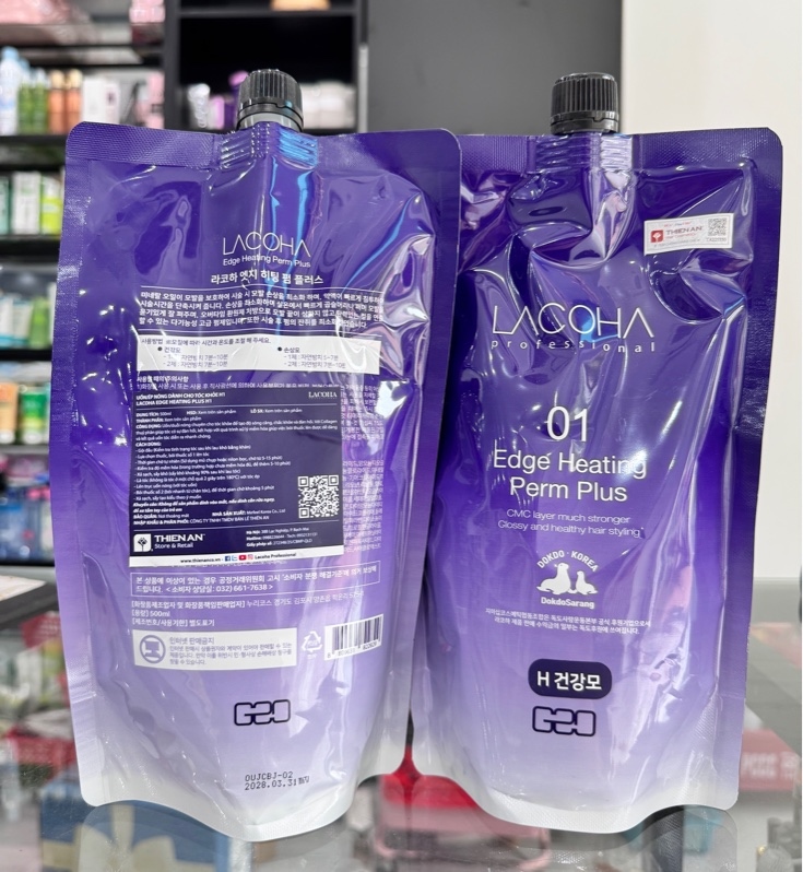 Kem uốn Lacoha 500ml rất khoẻ PH 9.5