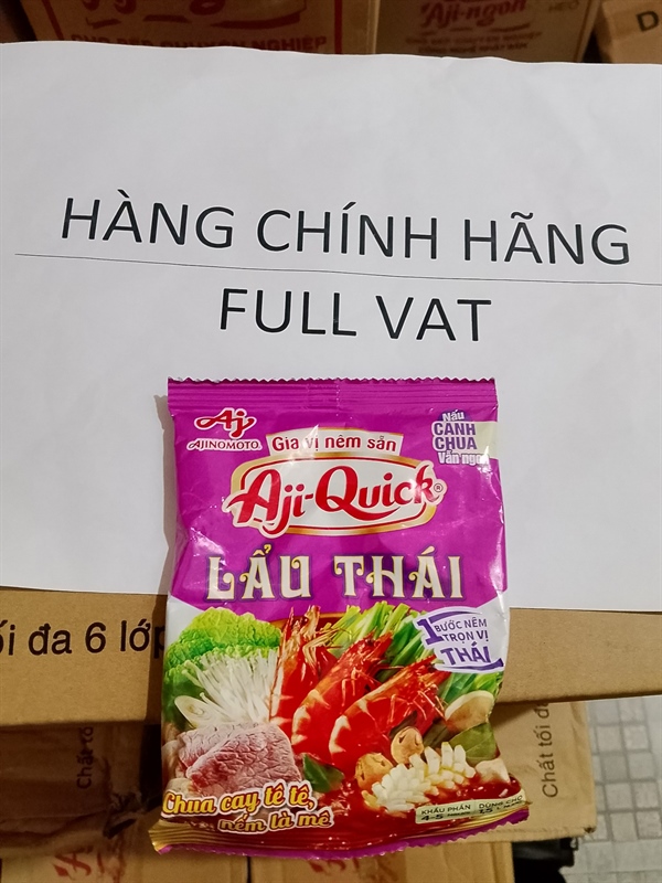 Gia vị nêm sẵn lẩu Thái Aji-Quick Ajinomoto gói 50g ( 1 Thùng 60 Gói )