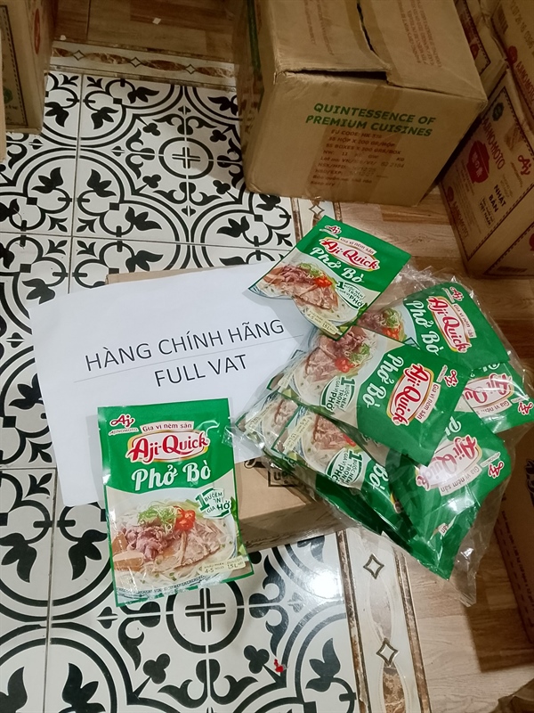 Gia vị nêm phở bò Aji-Quick 57g Gói Ajinomoto Thùng 120 Gói