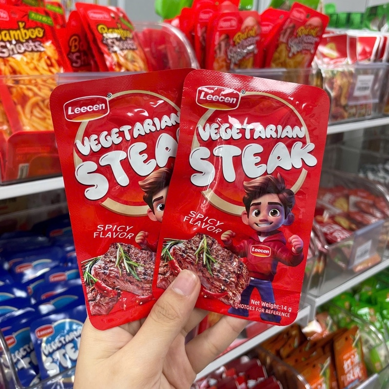 Bít tết chay vị cay ( 12 hộp/thùng )