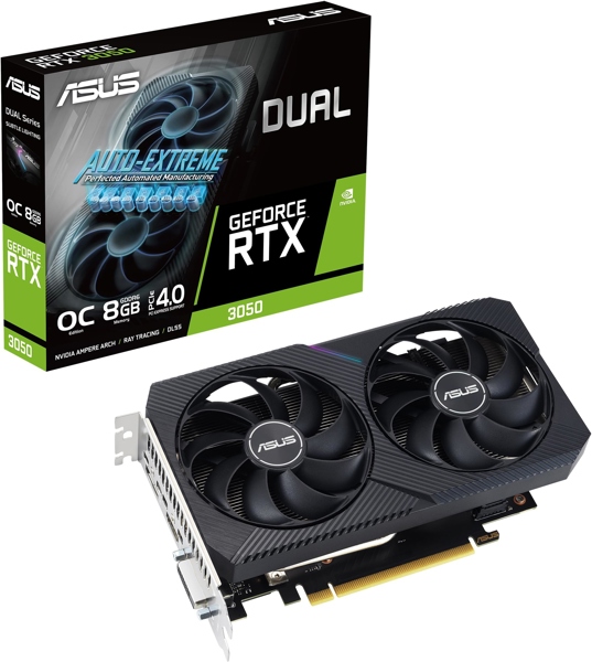 VGA ASUS DUAL GeForce RTX 3050 V2 OC 8GB 1