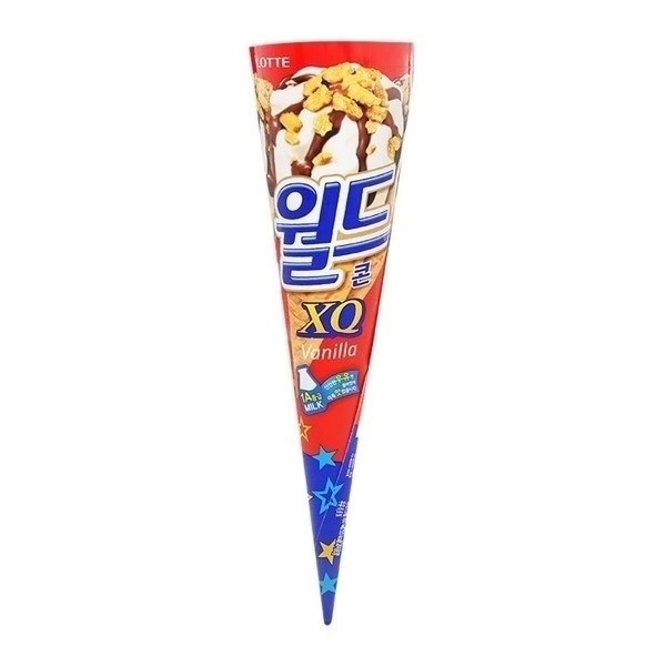 World Cone (Kem Ốc Quế Đỏ Hương Vani) đóng gói 160ml / chiếc , 24 chiếc / thùng
