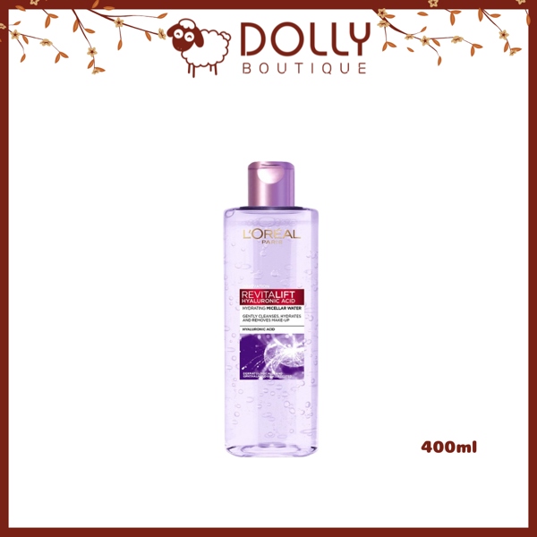 Nước tẩy Trang siêu cấp ẩm & giảm nếp nhăn L'oreal 400ml