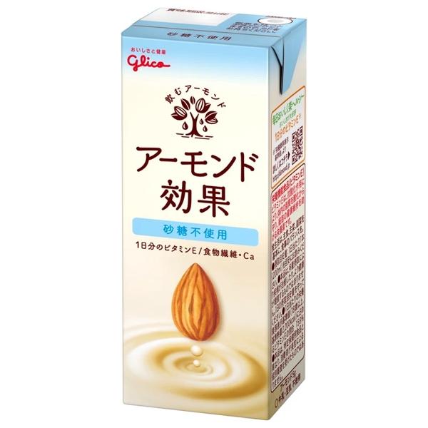 Sữa hạnh nhân không đường Glico Almond Kouka ( Almondmilk) Unsweetened 200ml