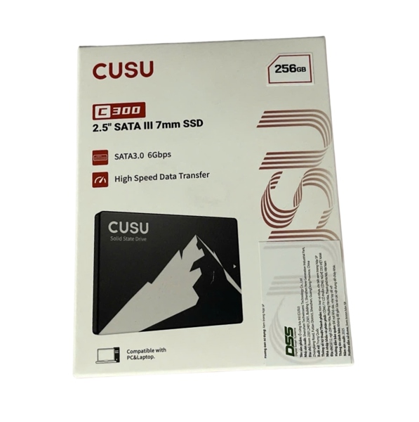 SSD CUSU C300 2.5 SATAIII 3D NAND SSD 256GB, R/W up to 500/420MB/s