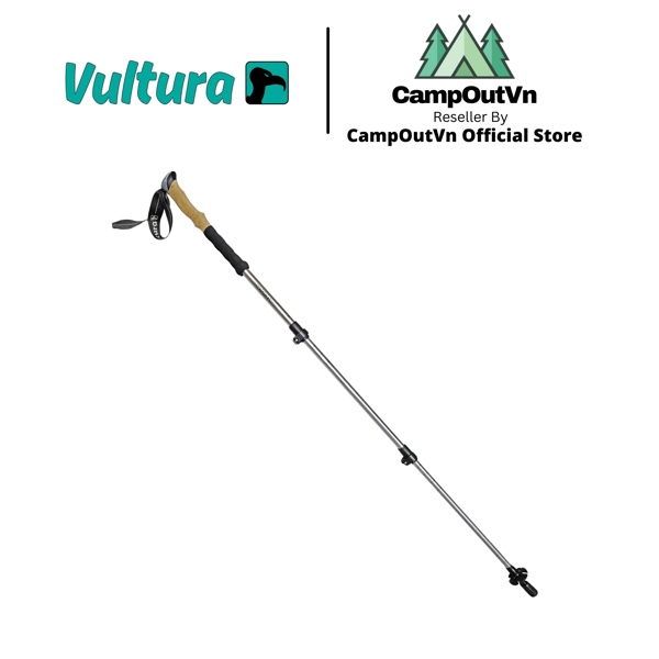 Gậy trekking leo núi nhôm khóa bật Vultura VTR-TP2503 cắm trại dã ngoại campoutvn A892