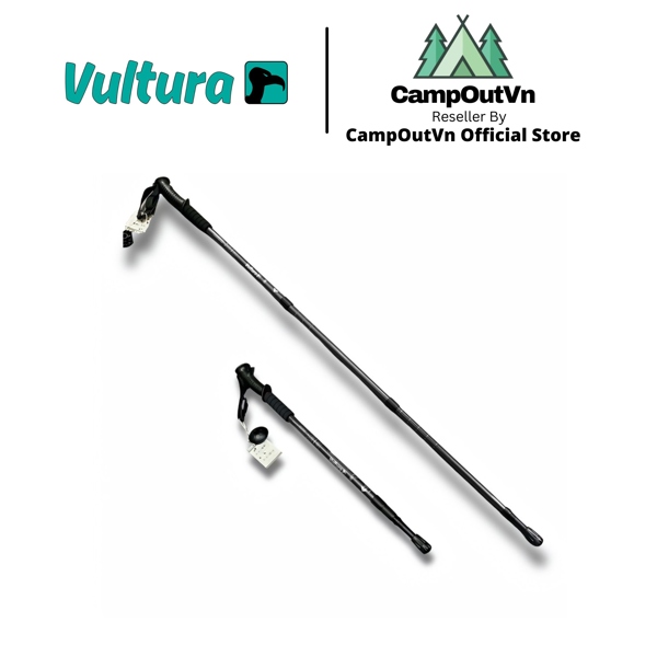 Gậy trekking leo núi nhôm khóa xoay Vultura VTR-TP2501 cắm trại dã ngoại campoutvn A890