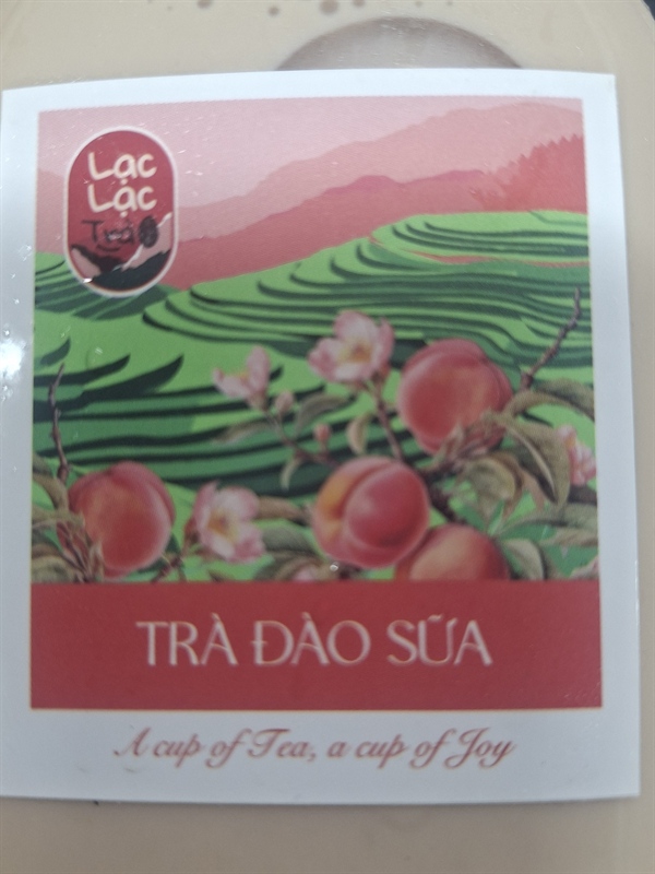 Trà đào sữa Lạc Lạc