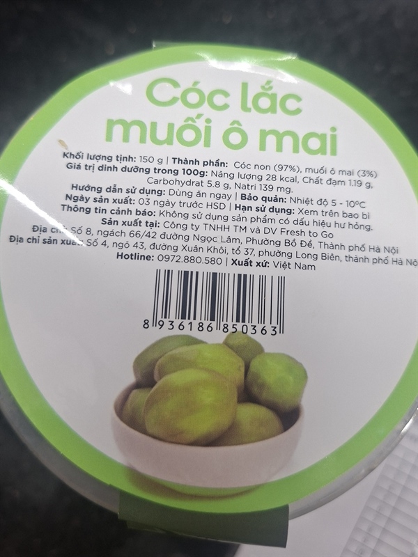 F2G-CÓC lắc muối ô mai 150g