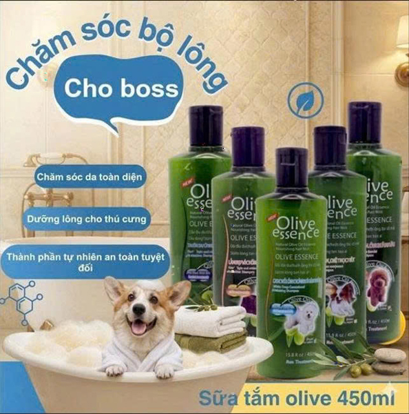 Sữa Tắm Olive cho Chó & Mèo 450ml