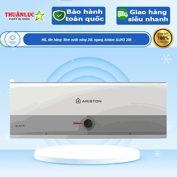 Bình nước nóng 20L ngang Ariston SLIM3 20R