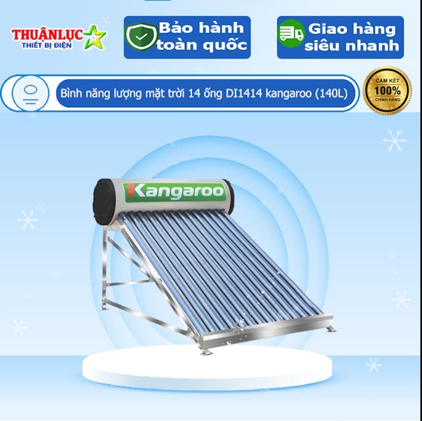 Bình năng lượng mặt trời 14 ống DI1414 kangaroo (140L)