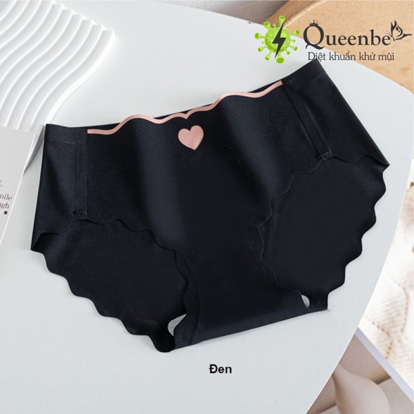 Phiên bản mới kháng khuẩn - Quần lót nữ lụa băng kháng khuẩn không đường may Queenbe GLDL051