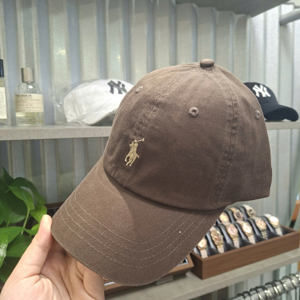 [Thanh Lý] THE ICONIC COTTON CHINO BALL CAP - BROWN/BEIGE LOGO (Lỗi Code)