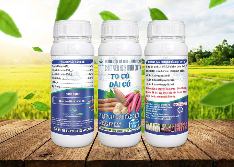 TO CỦ KHOAI MÌ KHOAI LANG 1L (Nuôi củ to hơn, dài hơn)