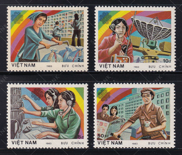 Bộ 4 Tem Bưu Chính Việt Nam - Năm Quốc Tế Thông Tin Liên Lạc 1983 (3) | Mint
