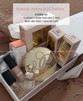 SET CUSHION GUERLAIN GOLD SKIN MESH 00N BEIGE