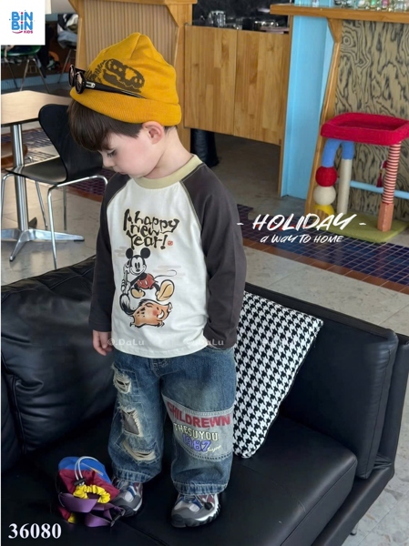 36080 Áo thun TD MICKEY vẽ