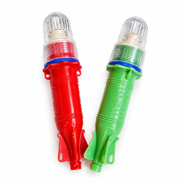 Đèn Chớp Ghe Power 2 Pin Đại LED Màu Xanh