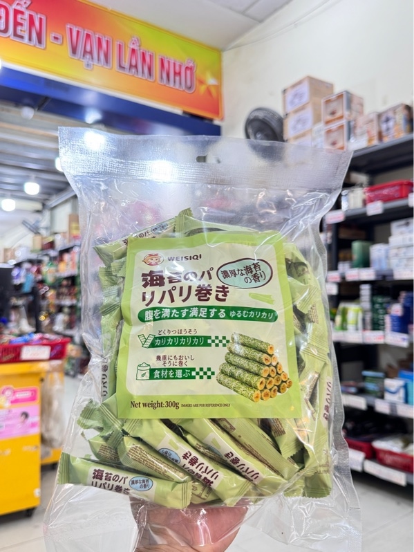 Bánh gạo cuộn rong biển Weisiqi 300g