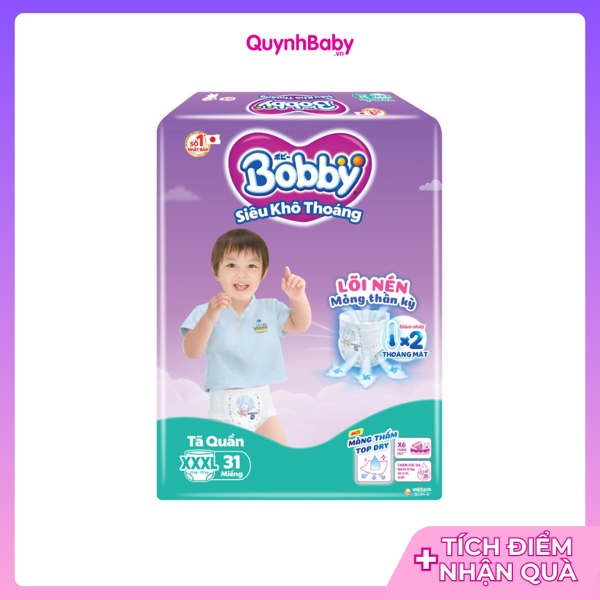 Tã quần Bobby size 3XL 31