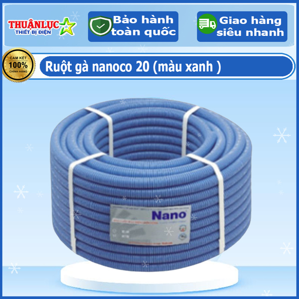 Ruột gà nanoco 20 (màu xanh )