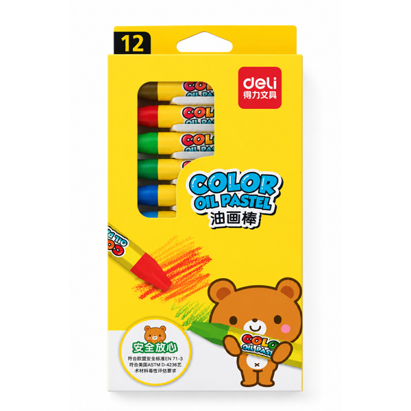 Sáp dầu 12 màu Deli 6961
