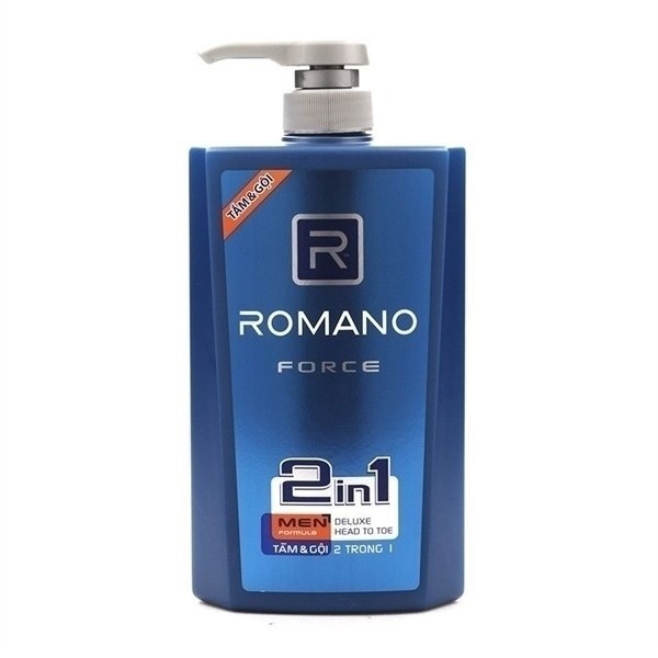 Sữa tắm gội Romano 2 trong 1 force 650g