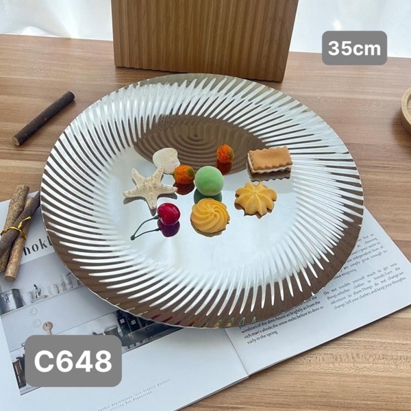 S578-C648 Đĩa Chockmen 35cm Inox 18/10 CKM-AL648GP35
