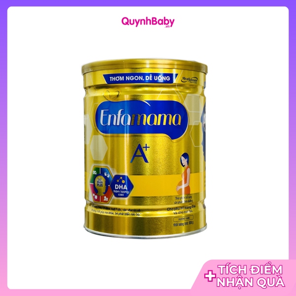 Sữa bột Enfamama vani 830g