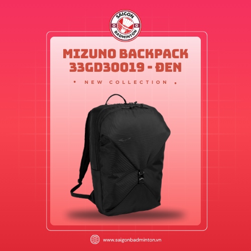 Balo Mizuno BACKPACK 33GD30019 - Màu Đen