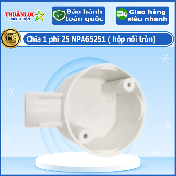 Chia 1 phi 25 NPA65251 ( hộp nối tròn)