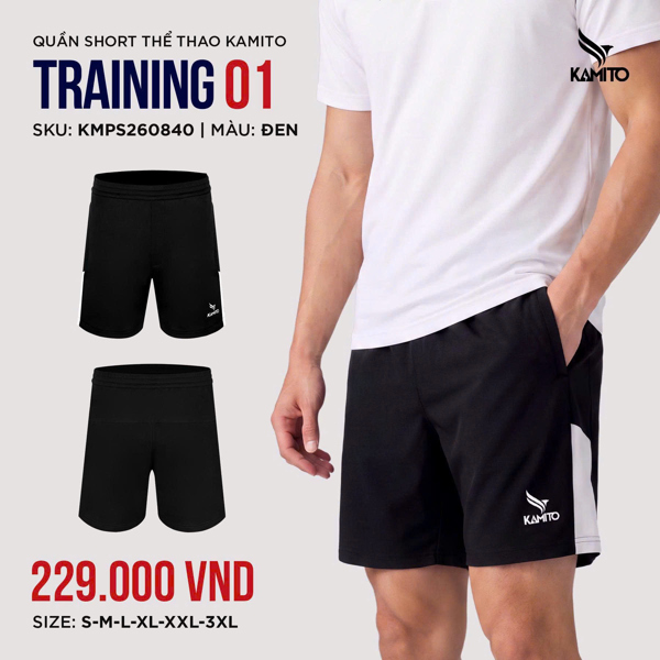 Giền Pickleball - Quần short thể thao Kamito Training 01