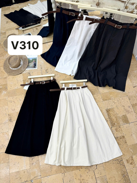 ISHOES - V310 Váy Kaki Dài 25066#