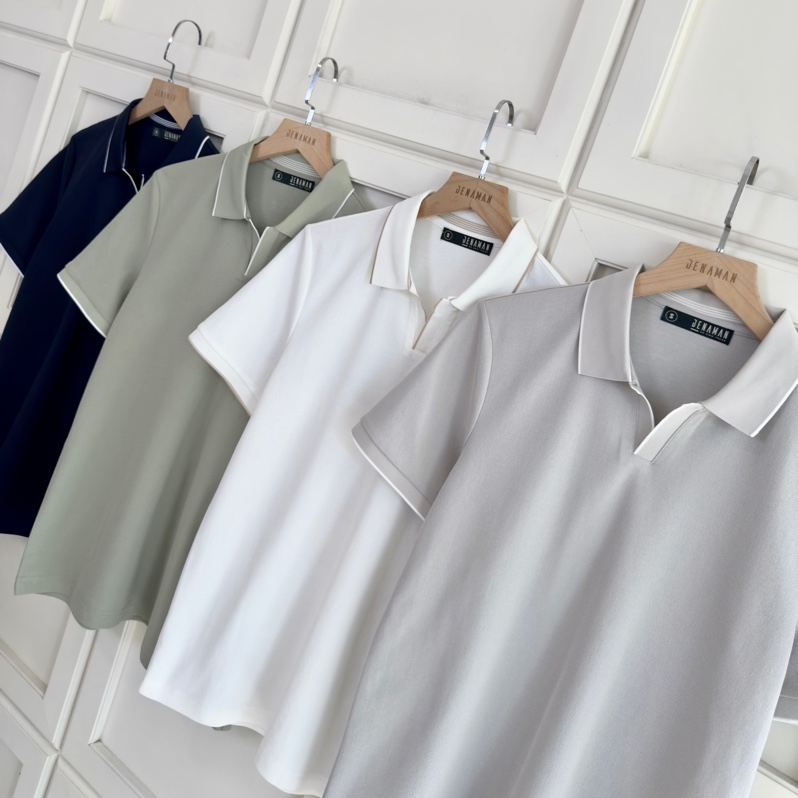 Polo cổ V bo viền DNA 010762