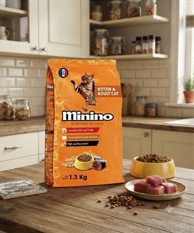 Hạt mèo Minino All Life Stage mọi lứa tuổi vị Cá ngừ 1,3kg