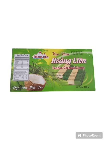 Kẹo dừa lá dứa Hoàng Liên 280GR