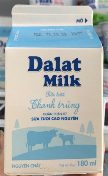 Sữa Tươi Thanh Trùng 180ml