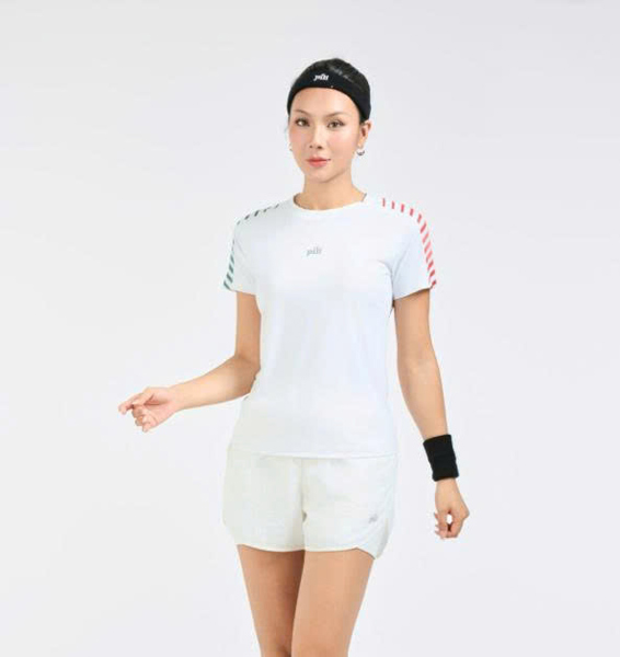 Giền Pickleball - Áo T-shirt Nữ PILI Raglan Phối Sọc Vai
