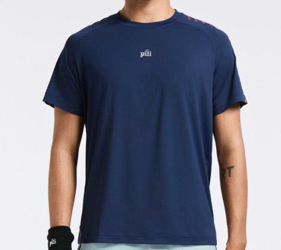 Giền Pickleball - Áo T-shirt Nam PILI Raglan Phối Sọc Kẻ Vai