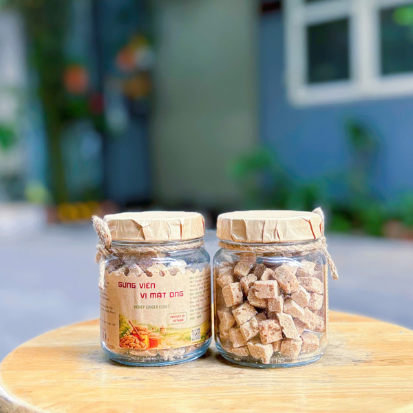 Gừng Viên Vị Mật Ong - Hũ Thủy Tinh 150g